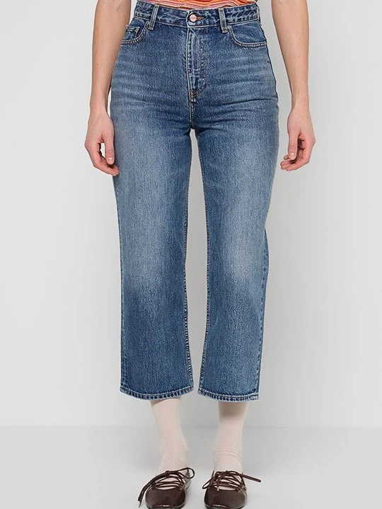 Zdjęcie produktu Jeansy Straight Leg Ganni niebieski