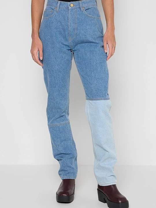 Zdjęcie produktu Jeansy Straight Leg Ganni niebieski