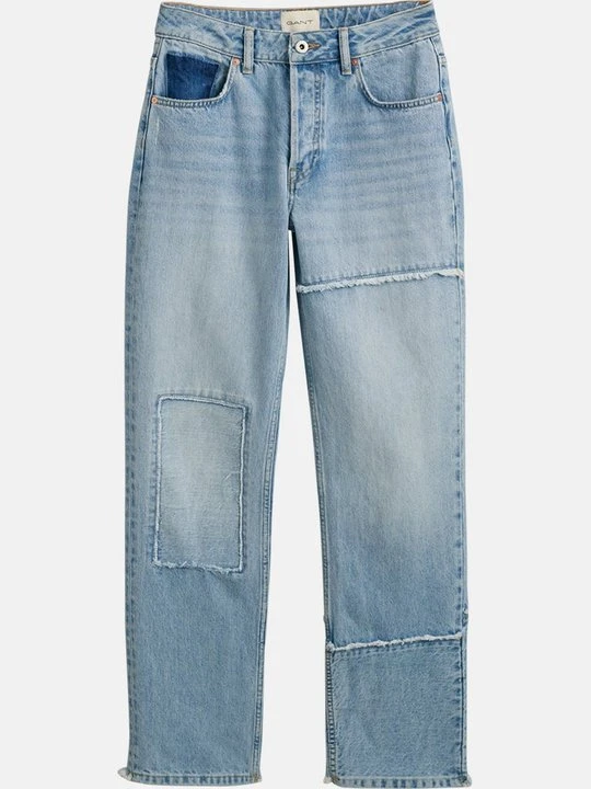 Zdjęcie produktu Jeansy Straight Leg Gant jasnoniebieski denim