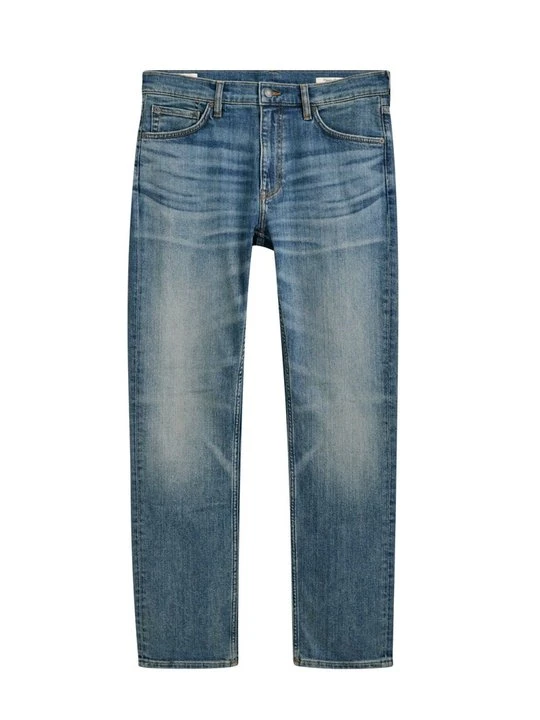 Zdjęcie produktu Jeansy Straight Leg Gant niebieski