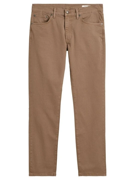 Zdjęcie produktu Jeansy Straight Leg Gant brązowy