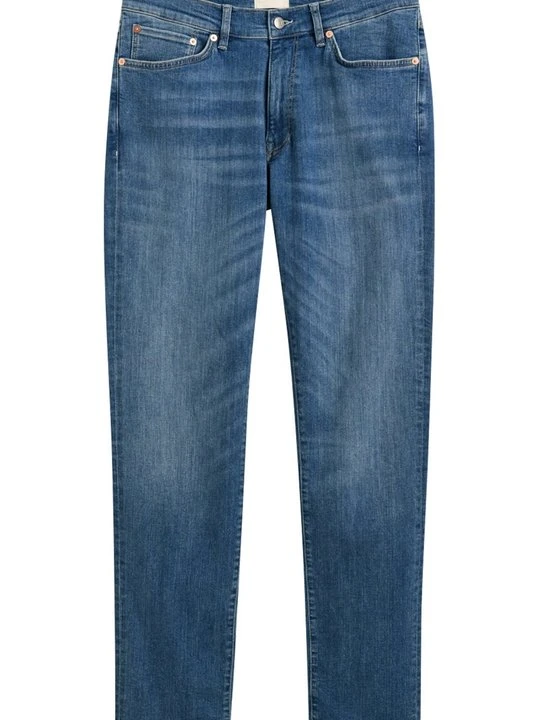 Zdjęcie produktu Jeansy Straight Leg Gant ciemnoniebieski