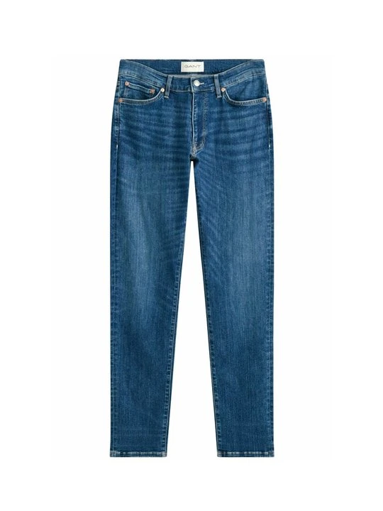 Zdjęcie produktu Jeansy Straight Leg Gant granatowy