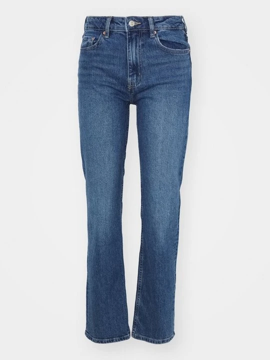 Zdjęcie produktu Jeansy Straight Leg Gina Tricot niebieski denim