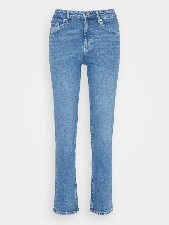 Zdjęcie produktu Jeansy Straight Leg Gina Tricot niebieski denim
