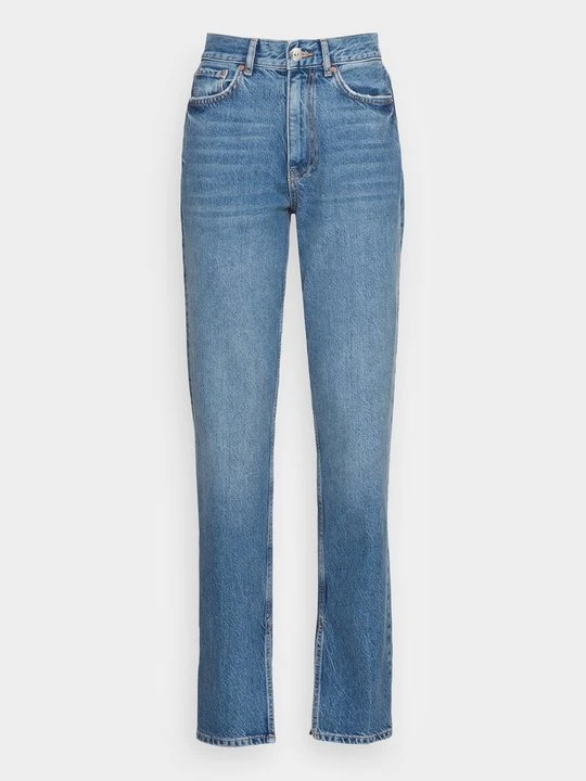 Zdjęcie produktu Jeansy Straight Leg Gina Tricot ciemnoniebieski