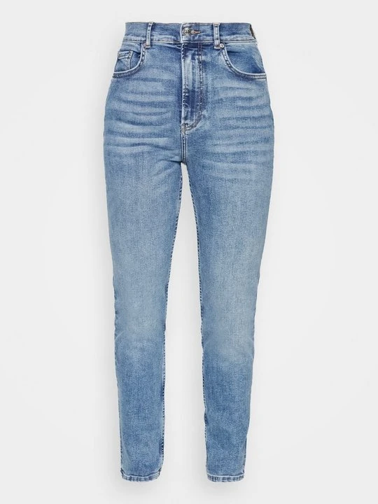 Zdjęcie produktu Jeansy Straight Leg Gina Tricot niebieski denim