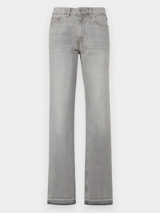 Zdjęcie produktu Jeansy Straight Leg Gina Tricot szary