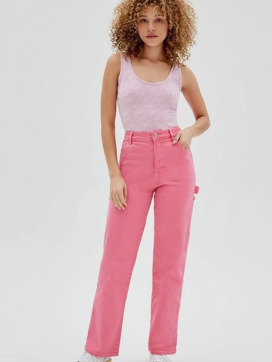 Zdjęcie produktu Jeansy Straight Leg Guess różowy