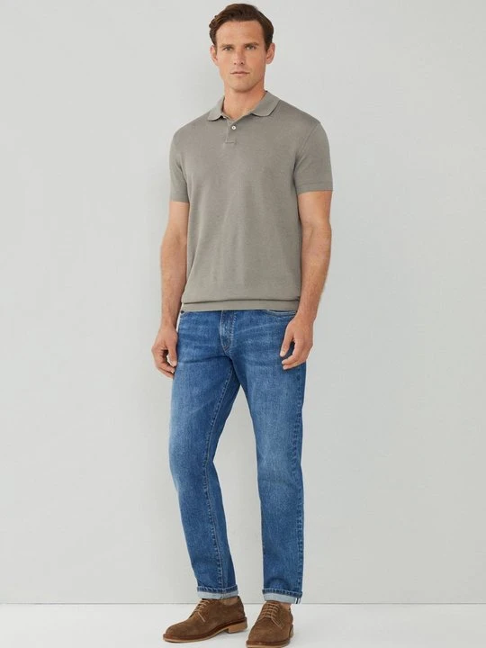 Zdjęcie produktu Jeansy Straight Leg Hackett London niebieski denim