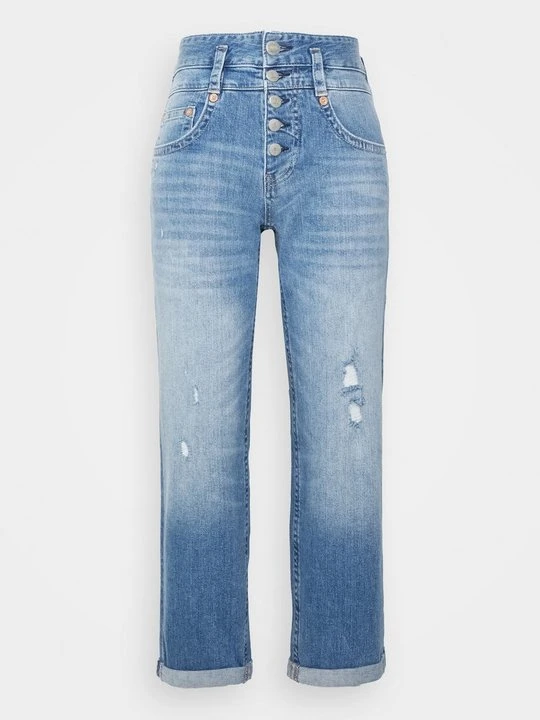 Zdjęcie produktu Jeansy Straight Leg Herrlicher przecierany denim