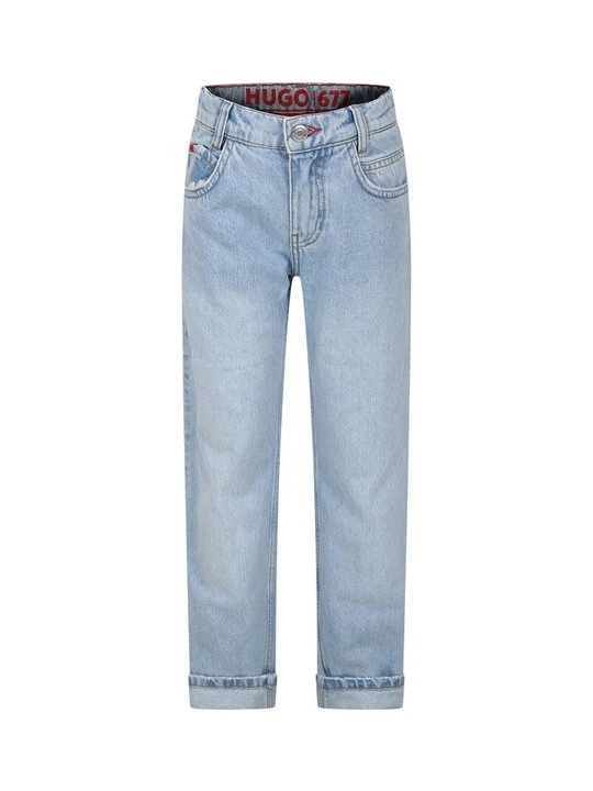Zdjęcie produktu Jeansy Straight Leg Hugo niebieski denim