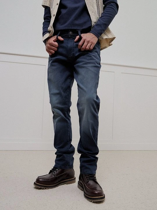 Zdjęcie produktu Jeansy Straight Leg INDICODE granatowy