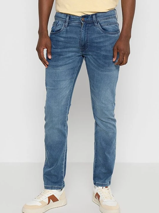 Zdjęcie produktu Jeansy Straight Leg INDICODE niebieski
