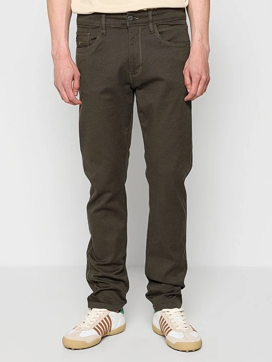 Zdjęcie produktu Jeansy Straight Leg INDICODE oliwkowy