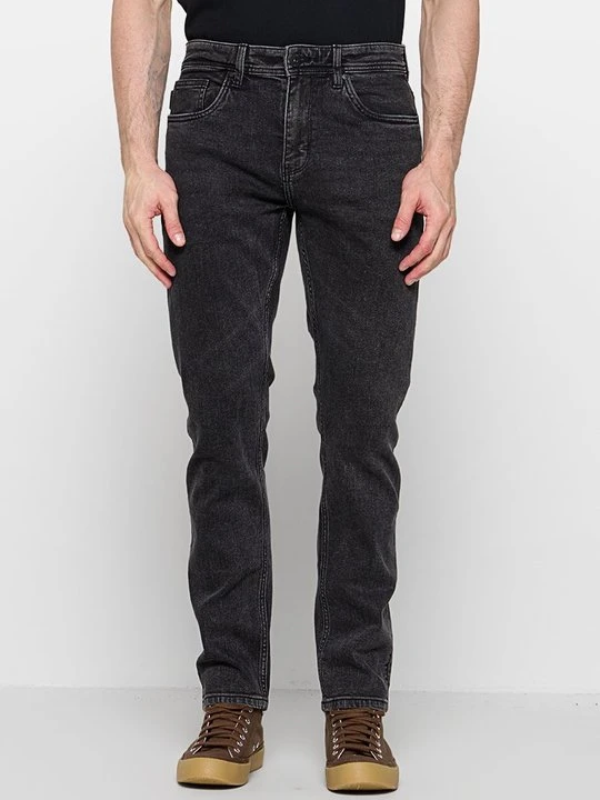 Zdjęcie produktu Jeansy Straight Leg INDICODE czarny