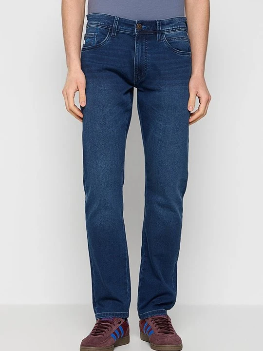Zdjęcie produktu Jeansy Straight Leg INDICODE granatowy
