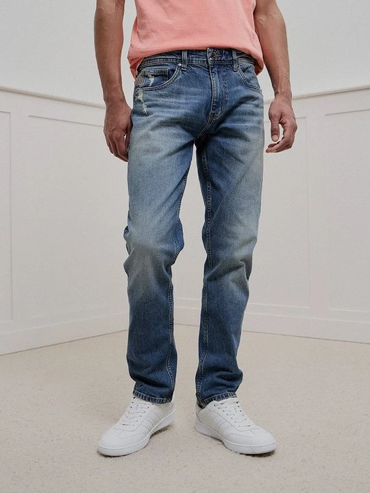 Zdjęcie produktu Jeansy Straight Leg INDICODE niebieski