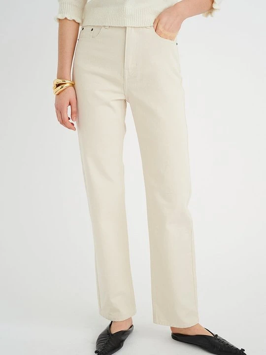 Zdjęcie produktu Jeansy Straight Leg InWear mleczny