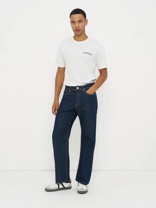 Zdjęcie produktu Jeansy Straight Leg Jack&Jones niebieski denim