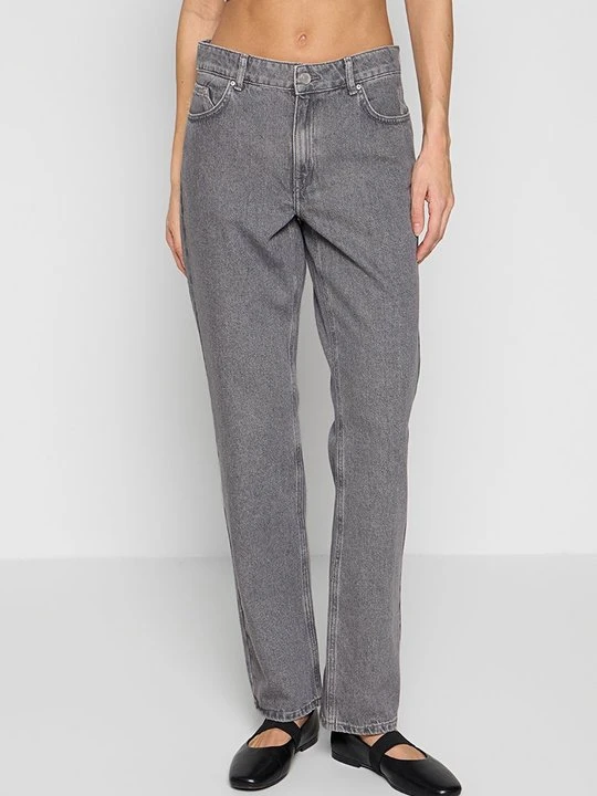 Zdjęcie produktu Jeansy Straight Leg KARL LAGERFELD jasnoszary