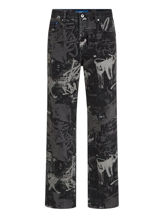 Zdjęcie produktu Jeansy Straight Leg KARL LAGERFELD czarny