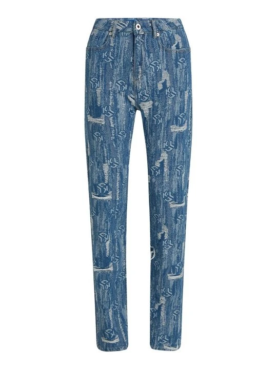Zdjęcie produktu Jeansy Straight Leg KARL LAGERFELD niebieski