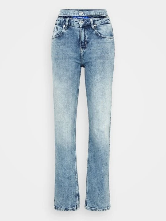 Zdjęcie produktu Jeansy Straight Leg KARL LAGERFELD jasnoniebieski denim