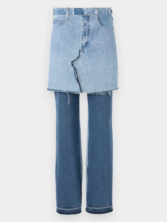 Zdjęcie produktu Jeansy Straight Leg Ksenia Schnaider niebieski denim