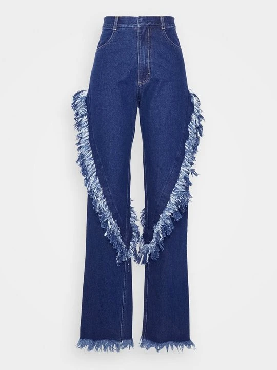 Zdjęcie produktu Jeansy Straight Leg Ksenia Schnaider niebieski denim