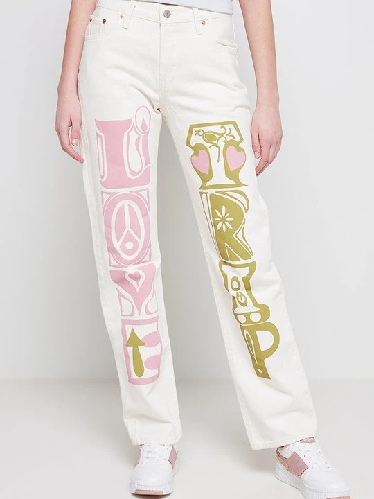 Zdjęcie produktu Jeansy Straight Leg Levi's mleczny