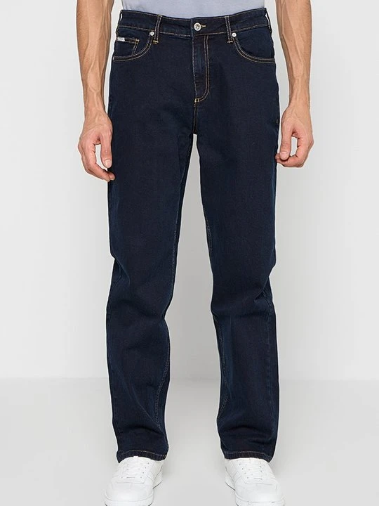 Zdjęcie produktu Jeansy Straight Leg lindbergh granatowy