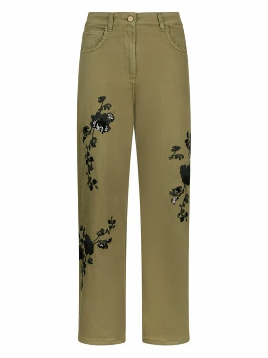 Zdjęcie produktu Jeansy Straight Leg Liu Jo ciemnozielony