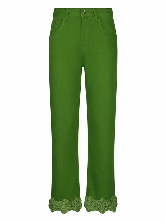 Zdjęcie produktu Jeansy Straight Leg Liu Jo zieleń butelkowa