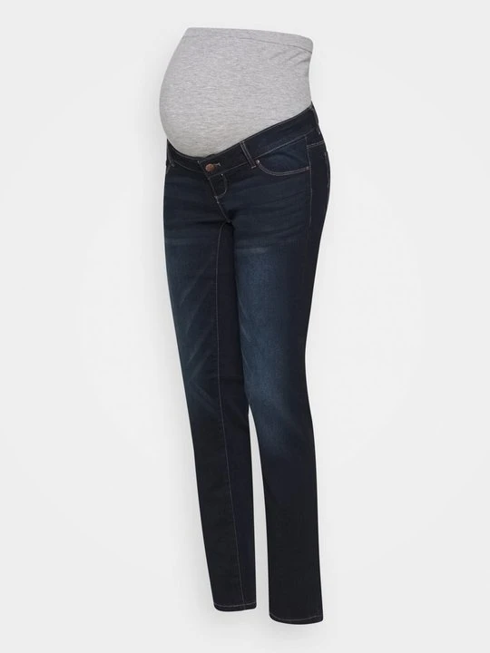Zdjęcie produktu Jeansy Straight Leg Mamalicious ciemnoniebieski