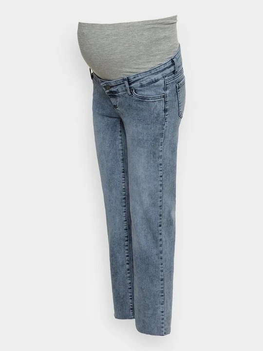 Zdjęcie produktu Jeansy Straight Leg Mamalicious niebieski denim