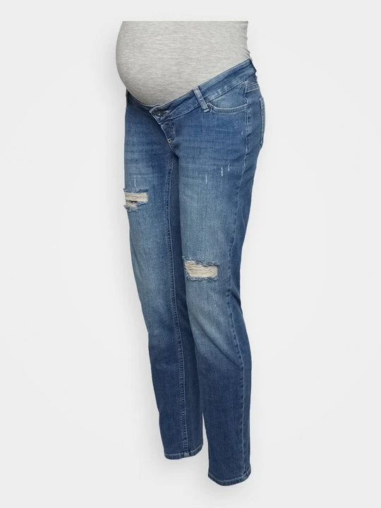Zdjęcie produktu Jeansy Straight Leg Mamalicious niebieski denim