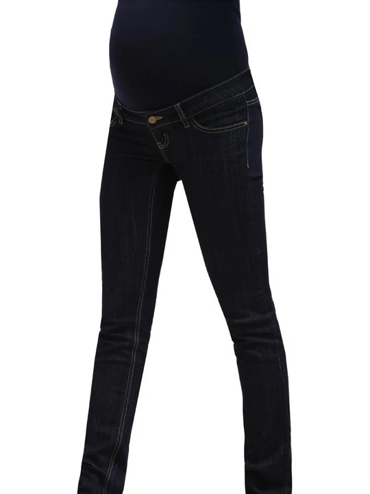 Zdjęcie produktu Jeansy Straight Leg Mamalicious ciemnoniebieski