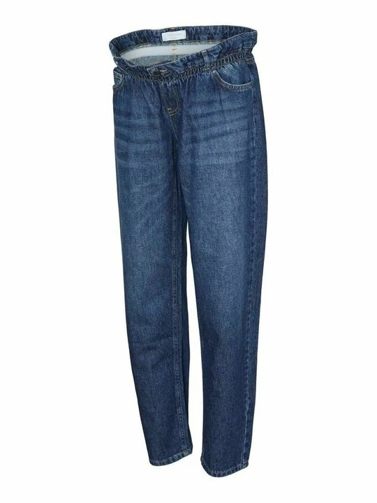 Zdjęcie produktu Jeansy Straight Leg Mamalicious niebieski denim