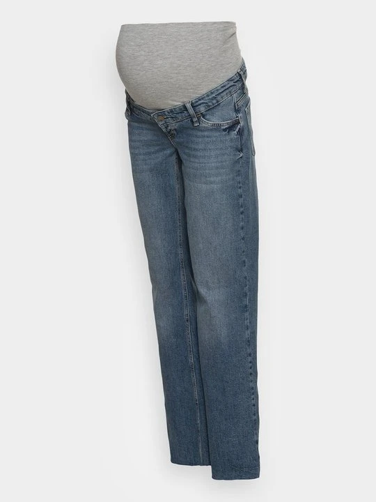 Zdjęcie produktu Jeansy Straight Leg Mamalicious niebieski denim