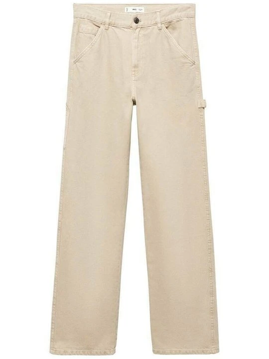Zdjęcie produktu Jeansy Straight Leg Mango piaskowy