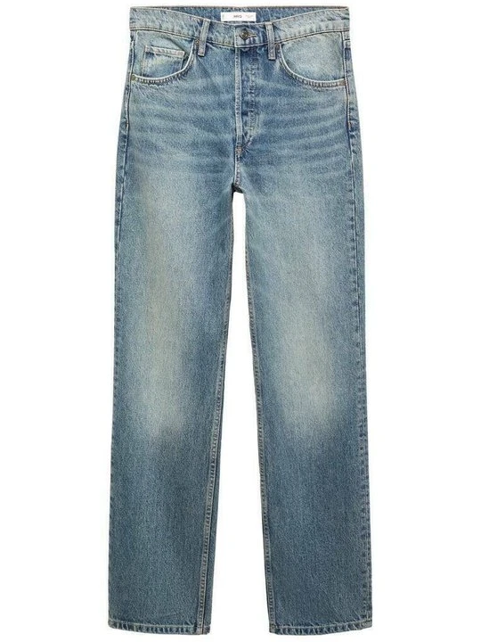 Zdjęcie produktu Jeansy Straight Leg Mango niebieski