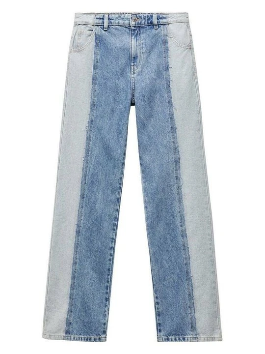 Zdjęcie produktu Jeansy Straight Leg Mango niebieski