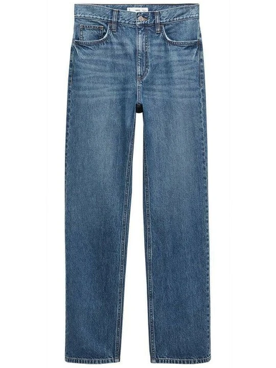 Zdjęcie produktu Jeansy Straight Leg Mango granatowy