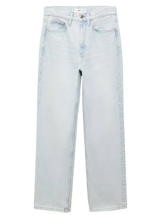 Zdjęcie produktu Jeansy Straight Leg Mango jasnoniebieski