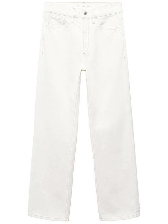 Zdjęcie produktu Jeansy Straight Leg Mango mleczny