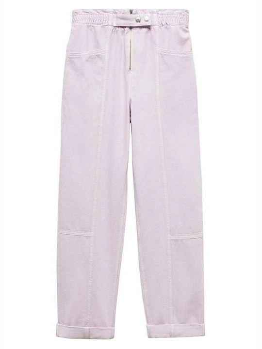 Zdjęcie produktu Jeansy Straight Leg Mango fioletowy