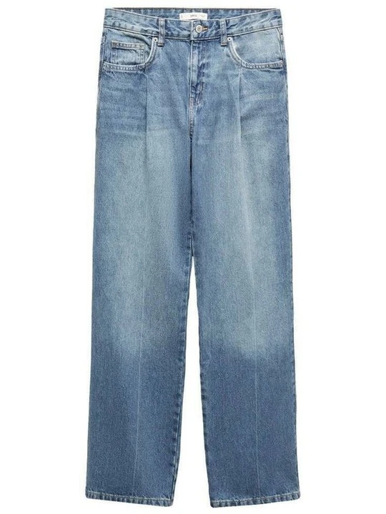 Zdjęcie produktu Jeansy Straight Leg Mango niebieski