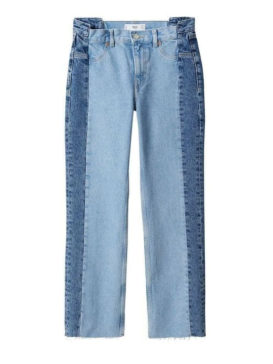Zdjęcie produktu Jeansy Straight Leg Mango niebieski