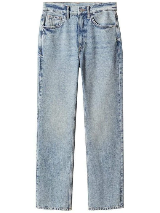 Zdjęcie produktu Jeansy Straight Leg Mango niebieski